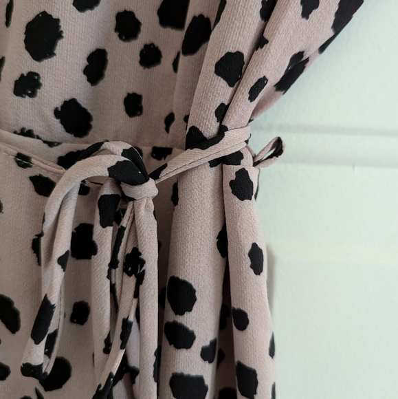 Leopard Print Pink Wrap Dress - Picture 8 of 10